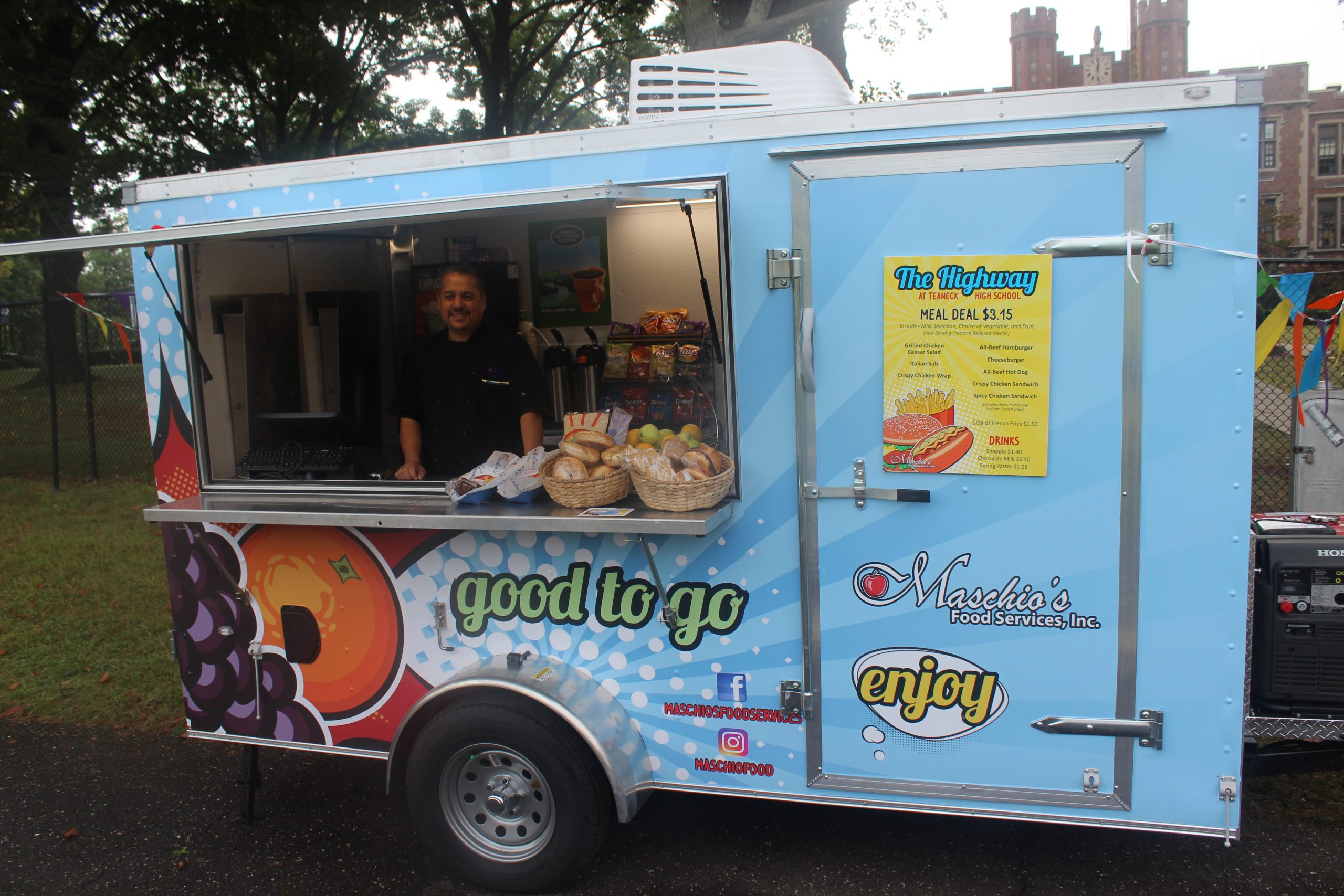 Food Truck Dining for Teaneck High Maschio's Food Services
